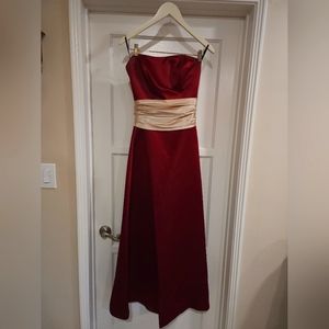 Bridesmaid/Evening Out Dress With Attached Sash